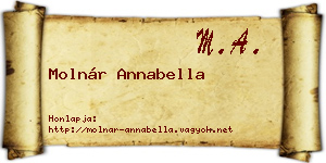 Molnár Annabella névjegykártya