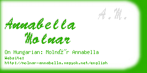 annabella molnar business card